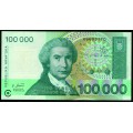 Croacia 100000 Dinara
