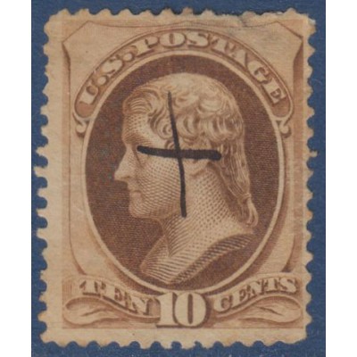 US Postage T. Jefferson 10c marrón