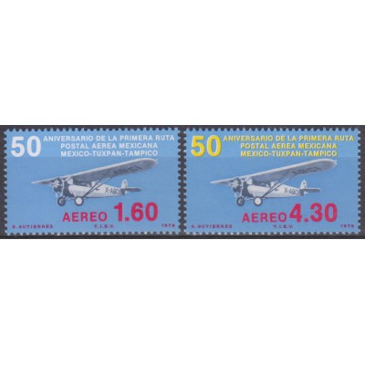50 Años del 1er Vuelo Postal entre Tuxpan y Tampico