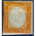 Efigie en relieve Víctor Emmanuelle II