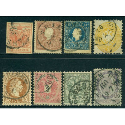 Lote de 8 Sellos de 1850 a 1896