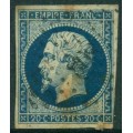 Napoleon III 20c azul oscuro Tipo I