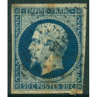 Napoleon III 20c azul oscuro Tipo I